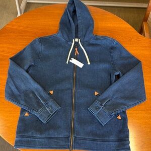Navy blue Taylor Stitch Zip-Up Hoodie